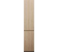 burgbad Lin20 Armoire haute sur pied avec 2 portes, éclairage intérieur LED, tiroirs intérieurs, charnières à droite, 400x345x2000mm, HSPN040RF5355