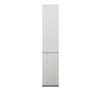 burgbad Lin20 Armoire haute sur pied avec 2 portes, éclairage intérieur LED, tiroirs intérieurs, charnières à gauche, 400x345x2000mm, HSPN040LF5351, Couleur: Blanc mat avec bord laser