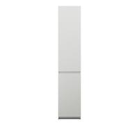 burgbad Lin20 Armoire haute sur pied avec 2 portes, éclairage intérieur LED, tiroirs intérieurs, charnières à droite, 400x345x2000mm, HSPN040RF5375, Couleur: Blanc mat