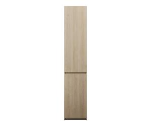 burgbad Lin20 Armoire haute sur pied avec 2 portes, éclairage intérieur LED, tiroirs intérieurs, charnières à droite, 400x345x2000mm, HSPN040RF5355, Couleur: Chêne décor Cachemire