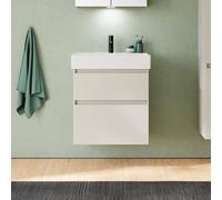 Burgbad Lin20 Meuble avec lave-mains, 2 tiroirs, SGHB063F5352C0001,