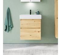 Burgbad Lin20 Meuble avec lave-mains, 2 tiroirs, SGHB063F5353C0001,
