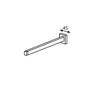 Burgbad Universal Barre porte-serviette de toilette, HHAA005B0001,