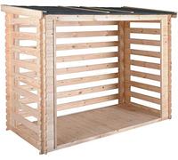 Abri bûches avec plancher côme