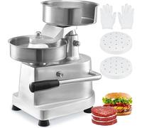 Burger-Patty-Maker commercial, 150 mm/6 pouces Hamburger-Road-Patty-Maker, presse à burger robuste en acier inoxydable de qualité alimentaire, machine à façonner la viande de cuisine avec 1000 galette