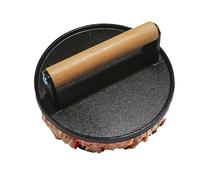 Burger Press - Heavy Duty Metal Round Smash Hamburger Press, Ergonomic Grill Cooking Tool For Flattening Patties, Bacon And Sandwiches With Even Heat Distribution For Better Grilling Results