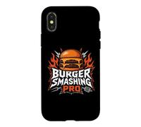 Burger Smashing Pro Smash Burger Grill BBQ Cookout Dad Humour Coque pour iPhone X/XS
