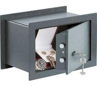 Burgwächter Coffre-fort mural avec offre-fort encastrable Pure Safe PSW 120 K - mini coffre-fort pour fixation murale, acier anthracite