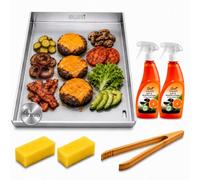 BURI 1 lot de plaques de 30 x 37 cm compatible avec Char-Broil Performance PRO 3-4