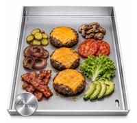 BURI 1 plancha de 30 x 37 cm, compatible avec Char-Broil Gas2Coal 3-4 brûleurs