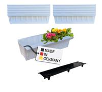 BURI Lot de 10 inserts pour jardinières en palettes - 37,3 cm - Blanc | BURI, Jardinière à palette européenne, jardinière de balcon, jardinière à herbes avec système de suspension