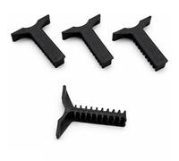 BURI Lot de 4 clips de fixation pour jardinière - Compatible avec Corsica Flower Bridge et jardinières de balcon similaires - Maintien sûr des balustrades et parapets