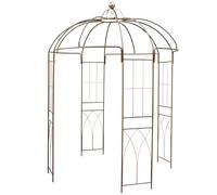 Pavillon de roses en métal 270 hauteur Treillis Arche de roses en fer, 270 x 200 x 200 cm, tonnelle de jardin, pavillon de jardin romantique pour plantes grimpantes, arche de mariage jasmin