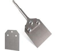 Burin à mastic SDS-Plus 250 x 100 mm avec 1 pièce de rechange pour l'enlèvement de revêtements de sol et de revêtements en combinaison avec des outils de démolition