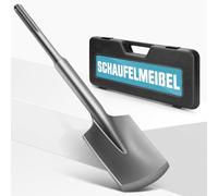 Burin à pelle SDS Max 110 x 435 mm Max Burin asphalte avec coffret en | Pour marteaux de démolition, burin Excavation Max pour maçonnerie, asphalte et sol