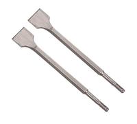 Burin Plat Élargi Hexagonal en Acier pour Marteau-Piqueur, 2 Pièces