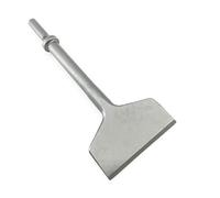 Burin pneumatique de 7,6 cm de large avec tige de 0,1 cm de large - Burin à air comprimé pour carrelage et calage fin - Grattoir à mur et sol - Fonctionne avec marteau pneumatique de 1,0 cm