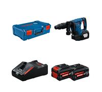 Burineur SDS Max GSH 18V-5 + 2 Batteries EXPERT 8 Ah + 1 Chargeur EXAL18V-160 BOSCH