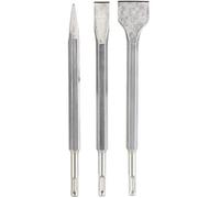 Burins pointu-bêche-plat pour système SDS-Plus - AGT PROFESSIONAL - Outil de démolition - 3 joules