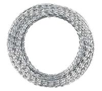 BURKE@ Argent Fil barbelé BTO-22 Acier galvanisé 100 m 9.28 kg Haute qualité A258
