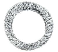 BURKE@ Argent Fil barbelé concertina attaché Acier galvanisé 300 m 27.3 kg Haute qualité A524