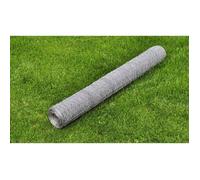 BURKE@ Argent Grillage pour volière Acier galvanisé 25x0,5 m Argenté ,1.6 kg, Haute qualité A60