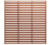 BURKE@ Brun Panneau de clôture WPC 180x180 cm Marron ,19.98 kg, Haute qualité A4432