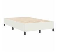 BURKE* Lit simple, 120x190 cm, Structure de lit classique, Crème Tissu en velours côtelé- LL6857