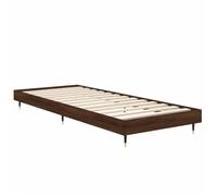 BURKE* Lit simple, 75x190 cm, Structure de lit classique, sans matelas, chêne marron 75x190cm bois ingénierie- LL7354