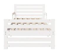 BURKE* Lit simple, 80x130/165/200 cm, Lit extensible pour enfants Autre Blanc 80 x 130 / 165 / 200 cm, - LL8552