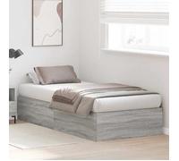 BURKE* Lit simple, 80x200 cm, Structure de lit classique, avec rangement, Gris Sonoma 80 x 200 cm, - LL5863