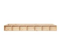BURKE* Lit simple, 90x190 cm, Structure de lit classique, sans matelas, bois massif- LL7218