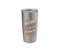 Burn It All Down Addict Citation Morning Coffee Lover Humour Gobelet isotherme en acier inoxydable double paroi