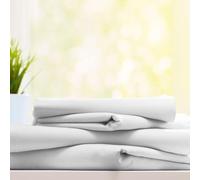 Burrito Blanco Drap de Dessus G12 100% Coton Respirant | Drap Large 180-200 | Lit Double | Blanc
