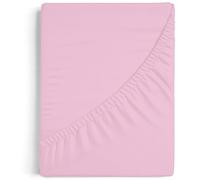 Burrito Blanco Drap-Housse A8 | Drap Plat 100% Coton | Draps-Housses 135 x 190/200 cm | Rose