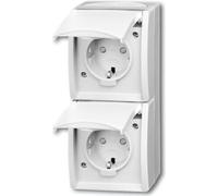 Busch Jaeger 20-02 EBW-54 Steckdose CEE 7/3 Weiß (2084-0-0722)