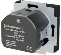 Busch-Jaeger 20 EUCB2USBAC-885 Prise de courant avec USB type A + C Chargeur Future Linear noir/mat