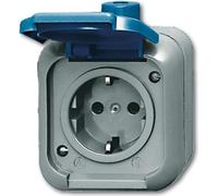 Busch Jaeger 2083-0-0368 Steckdose CEE 7/3 Blau - Grau (2083-0-0368)