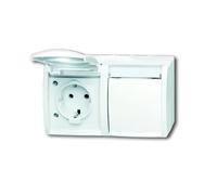 Busch Jaeger 2084-0-0715 Steckdose CEE 7/3 Weiß (2084-0-0715)