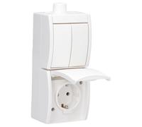 Busch-Jaeger Busch-Jaeger Prise SCHUKO combinée avec interrupteur bascule 2601/5/20EW-54-503 Quantité:1