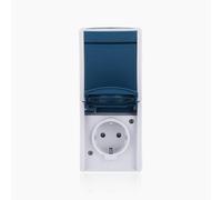 ABB Busch-Jaeger Combination Switch Socket Outlet IP44 Ocean - 2CKA001684A0330