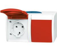 Busch-Jaeger 4011395993323 Steckdose Rot - Weiß (2084-0-0700)