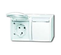 Busch Jaeger 2084-0-0715 Steckdose CEE 7/3 Weiß (2084-0-0715)