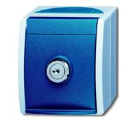 BUSCH-JAEGER Schuko-Steckdose 20EWSL-101-53 ocean Einheitsschloss 20EWSL-101-53 (2083-0-0823)