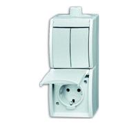Busch-Jaeger Busch-Jaeger Prise SCHUKO combinée avec interrupteur bascule 2601/5/20EW-54-503 Quantité:1