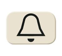 Busch-Jaeger Busch-Jaeger Symbole de bouton-poussoir Sonnette 2525 KI Quantité:1