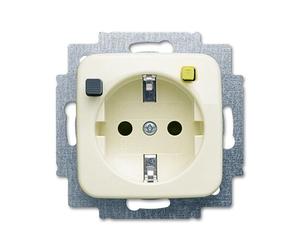 Busch-Jaeger Disjoncteur différentiel blanc 3120 EUCB-212 Duro 2000, Bouton + interrupteur, Blanc
