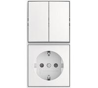 BUSCH JAEGER Kombination Wippschalter 2601/5/20 EAPBJ-524 (2TKA00005538)
