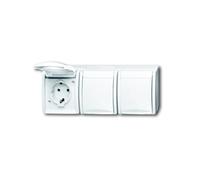 Busch-Jaeger Prise de courant triple SCHUKO 2300/3 EW-54 2CKA002084A0712