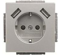Busch-Jaeger SCHUKO-2x USB Prise 20 EUCB2USB-866 2CKA002011A6283
